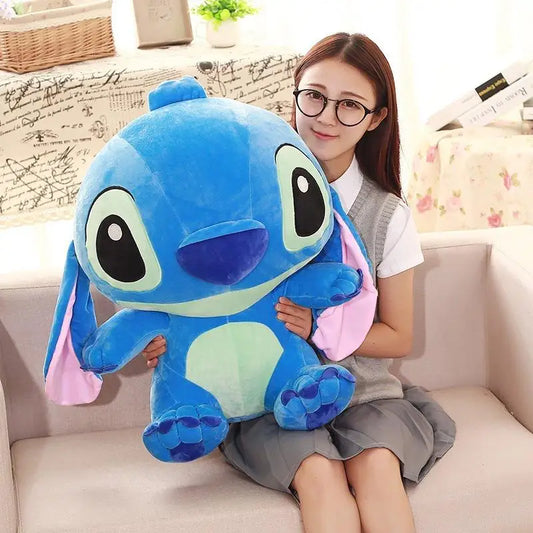 35–65cm Disney Aoger Lilo & Stitch Angel Peluş Oyuncak – Kawaii Yastık, Sevimli Hediye Serisi