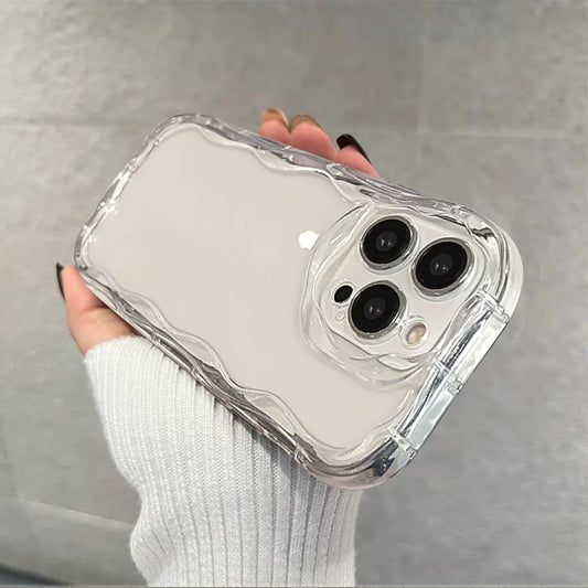 Stitch Desenli Şeffaf iPhone Kılıfı