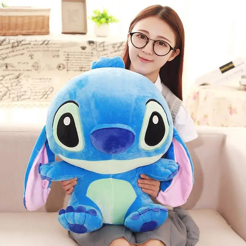 35–65cm Disney Aoger Lilo & Stitch Angel Peluş Oyuncak – Kawaii Yastık, Sevimli Hediye Serisi