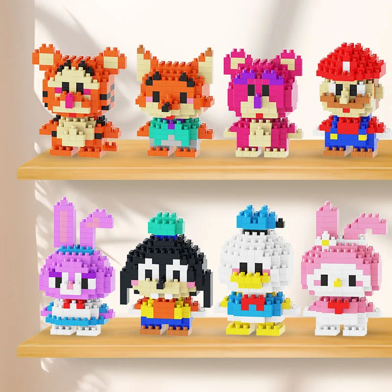 Sevimli Stitch Yapı Blokları – El Yapımı Puzzle ve Hediye Seti