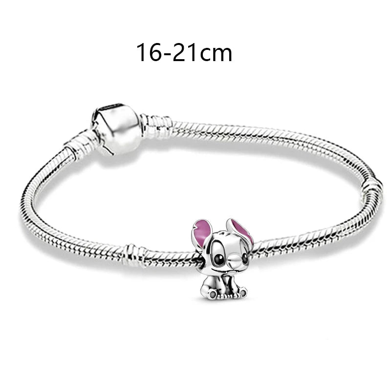 Stitch Boncuklu Charm Bileklik