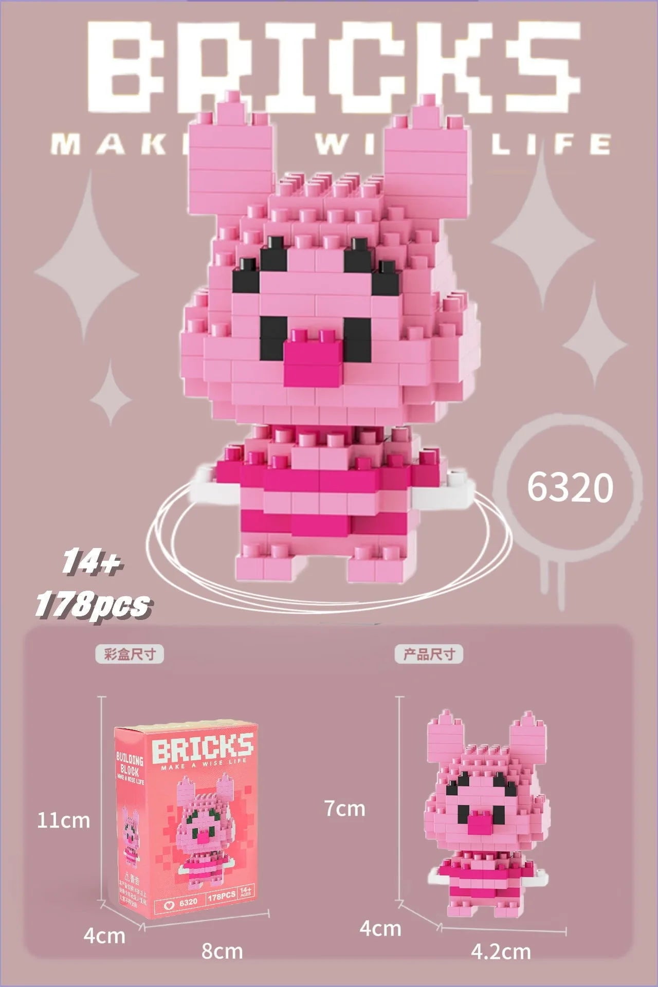 Sevimli Stitch Yapı Blokları – El Yapımı Puzzle ve Hediye Seti