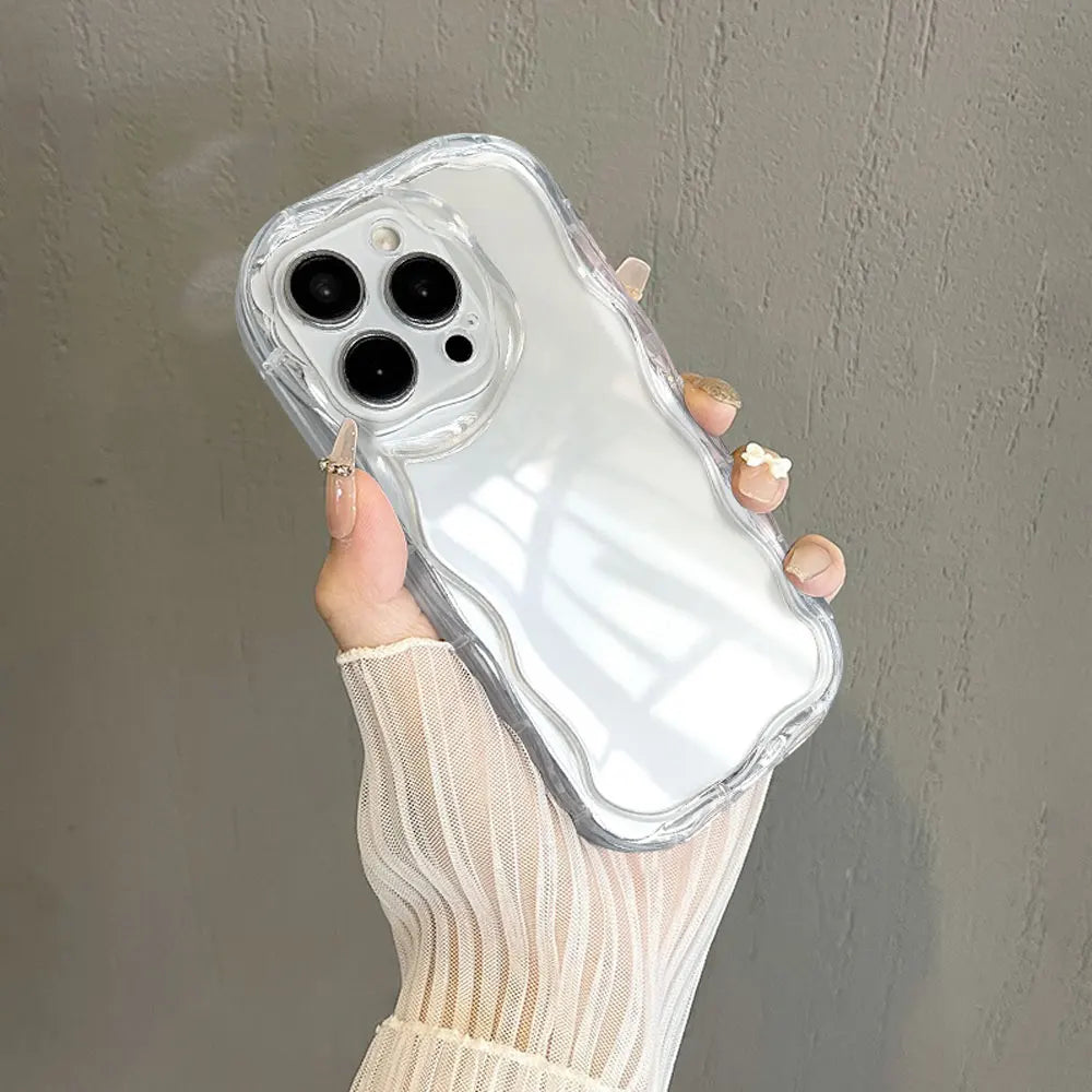 Stitch Desenli Şeffaf iPhone Kılıfı