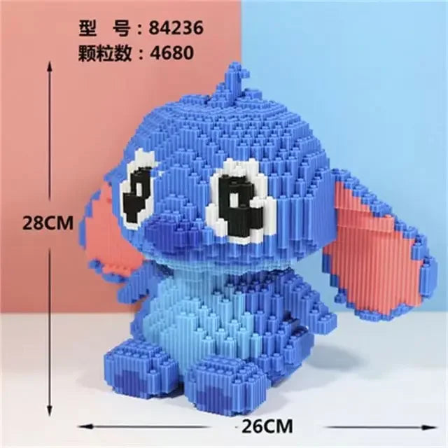 Disney Stitch Dev Yapı Bloğu – Masa Üstü Dekor ve Puzzle Oyuncağı