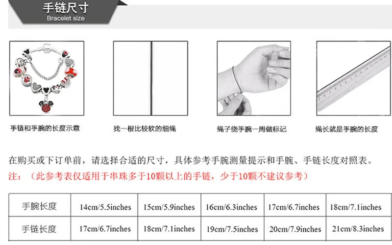 Stitch Boncuklu Charm Bileklik