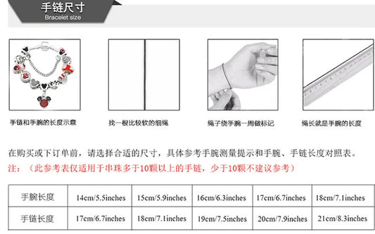 Stitch Boncuklu Charm Bileklik