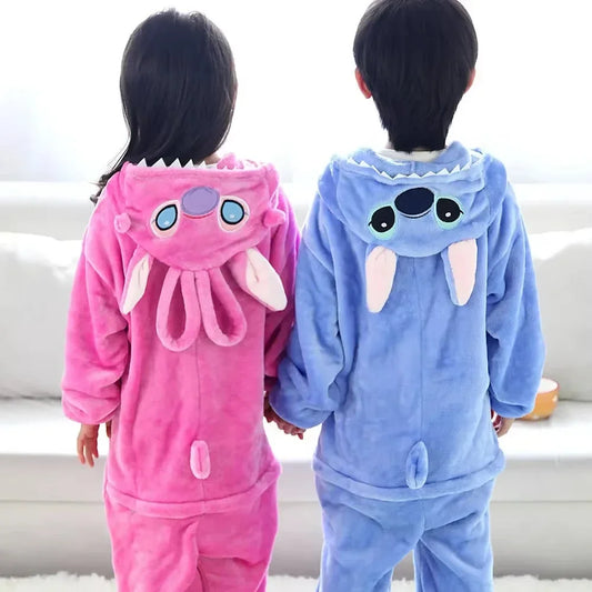 Stitch & Angel Peluş Tulum Pijama