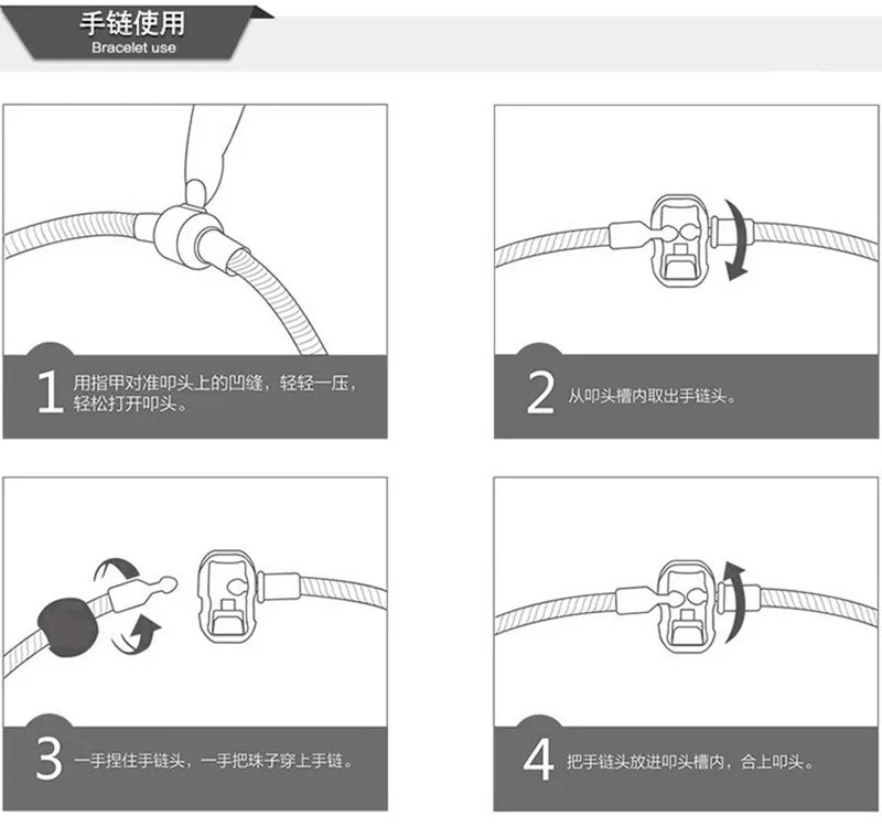 Stitch Boncuklu Charm Bileklik