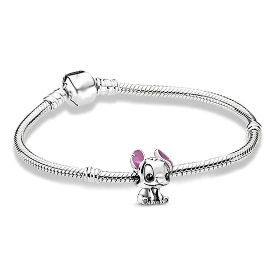 Stitch Boncuklu Charm Bileklik