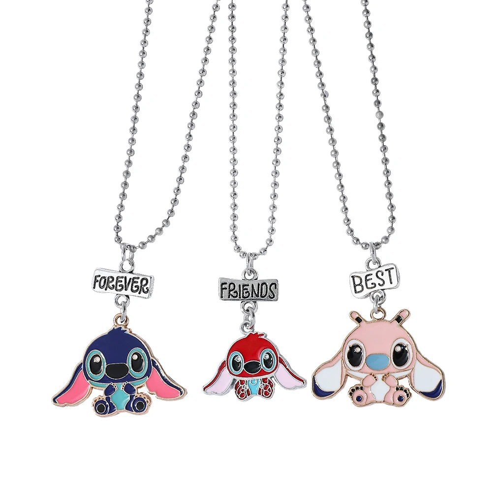 Stitch & Angel Kalp Sevgili Kolyesi