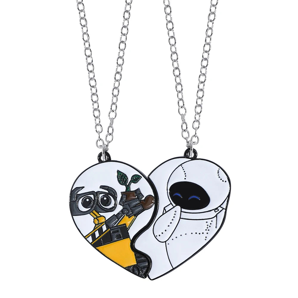 Stitch & Angel Kalp Sevgili Kolyesi