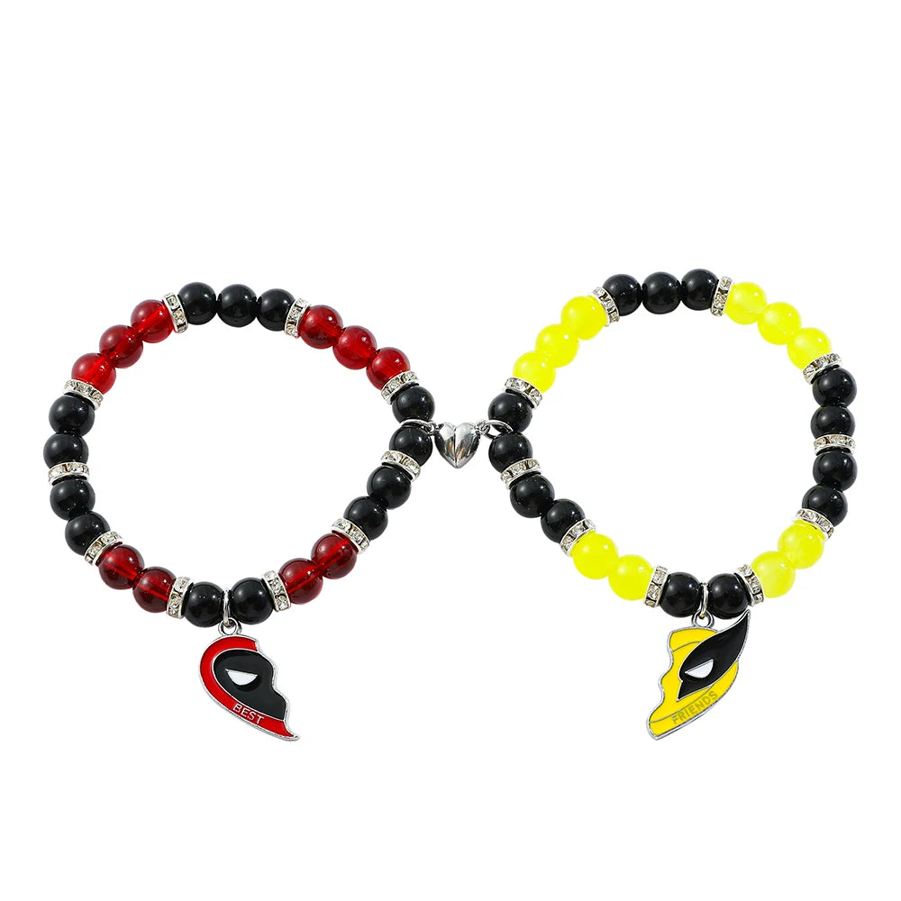 Stitch & Angel Çift Mıknatıslı Bileklik Seti