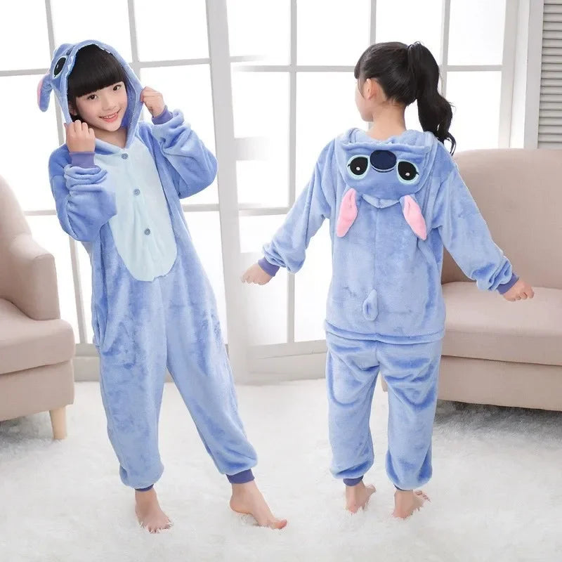 Stitch & Angel Peluş Tulum Pijama